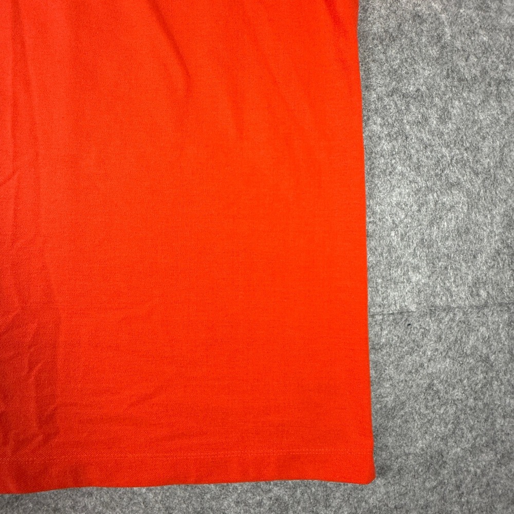 Lacoste Polo Shirt Mens 6 Orange Short Sleeve Cotton Pique Classic Logo - Picture 5 of 8